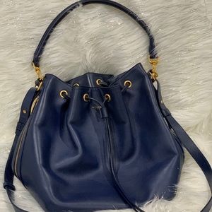 YVES SAINT LAURENT CALFSKIN EMMANUELLE BUCKET